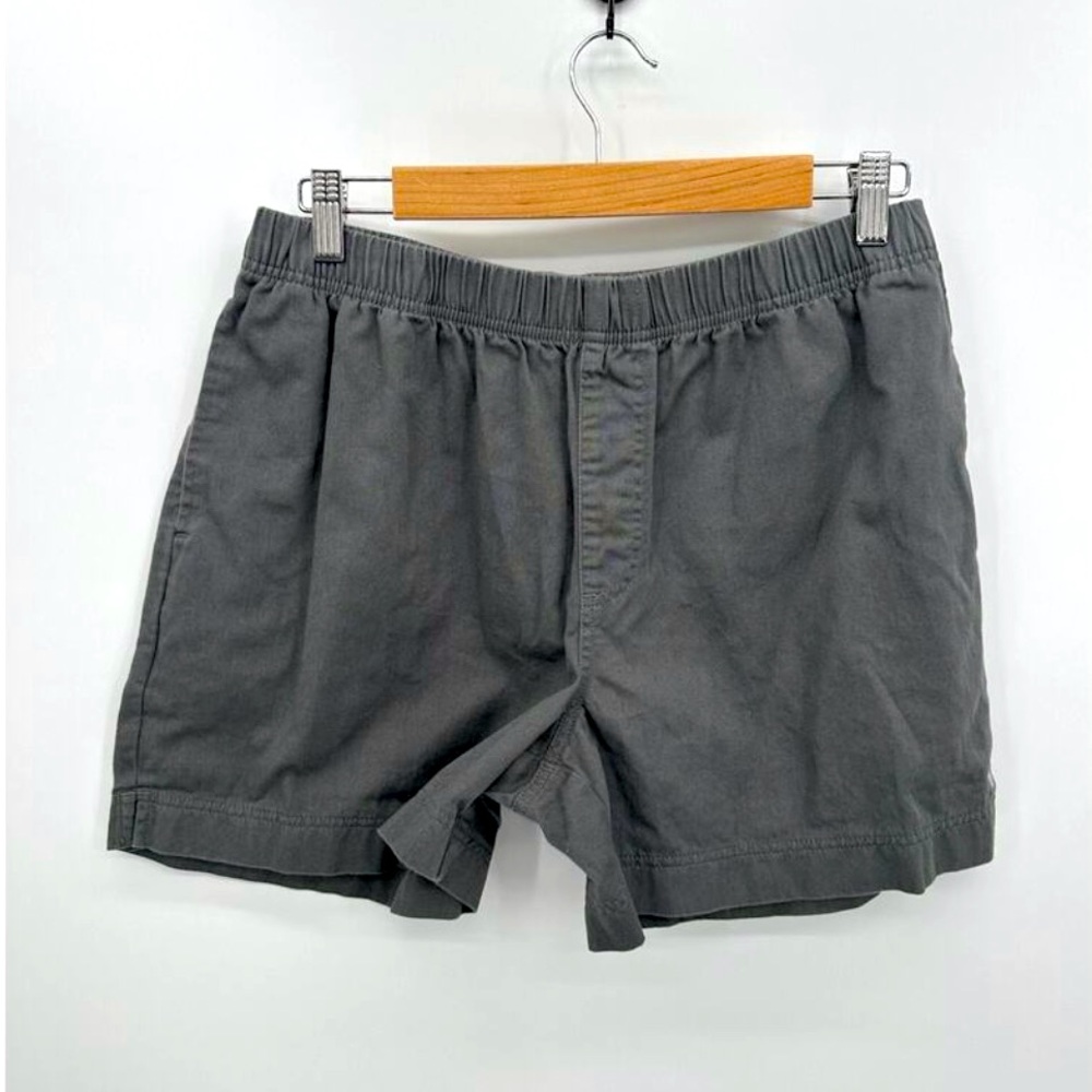 Chubbies Easy Short Men Large Gray Stretch Waist 4.5" Inseam Cotton Chino
